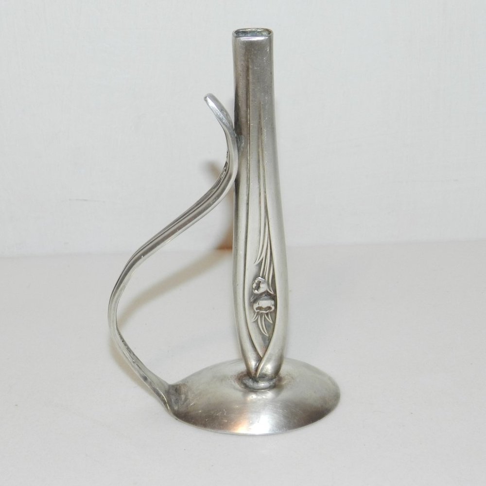 Vintage Silverware Bud Vase Silver Tulip Spoon And Knife
